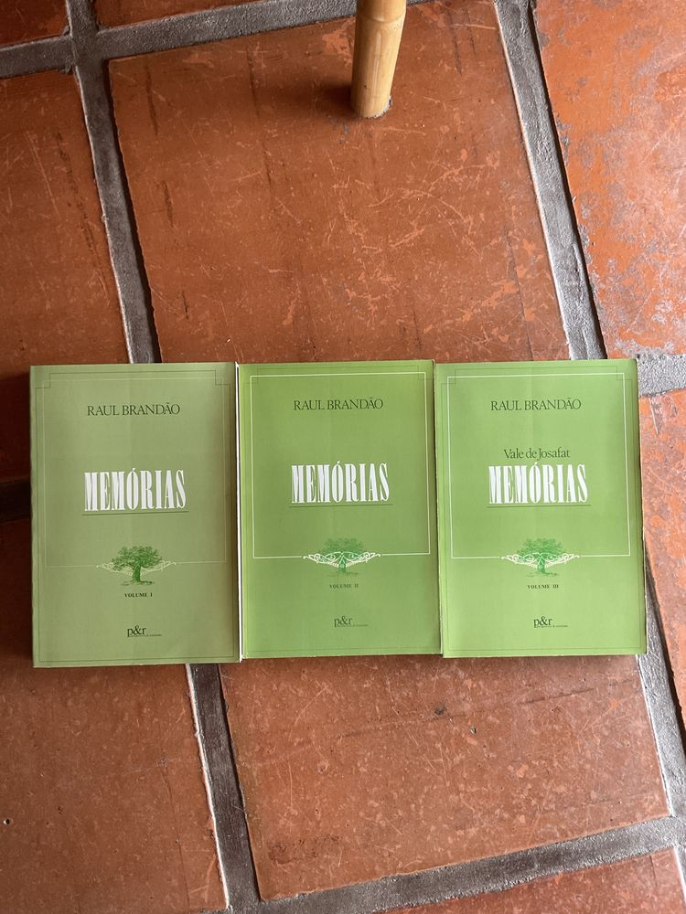 Conjunto 3 livros de Raul Brandão - Memórias volume I, II e III