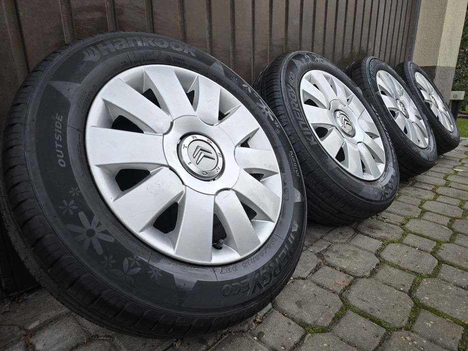 Felgi z oponami 185/65R15 Citroen C3 4x108 Picasso Berlingo C4 207 208