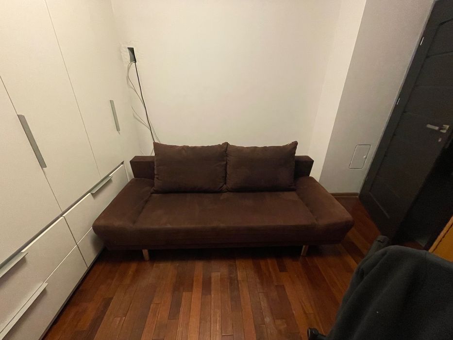 Stan na 5+ czekolada, brąz Kanapa sofa ze spaniem Agata 203x 83/140cm