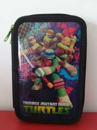 Estojo Escolar Tartarugas Ninja duplo (2 partes) - Usado