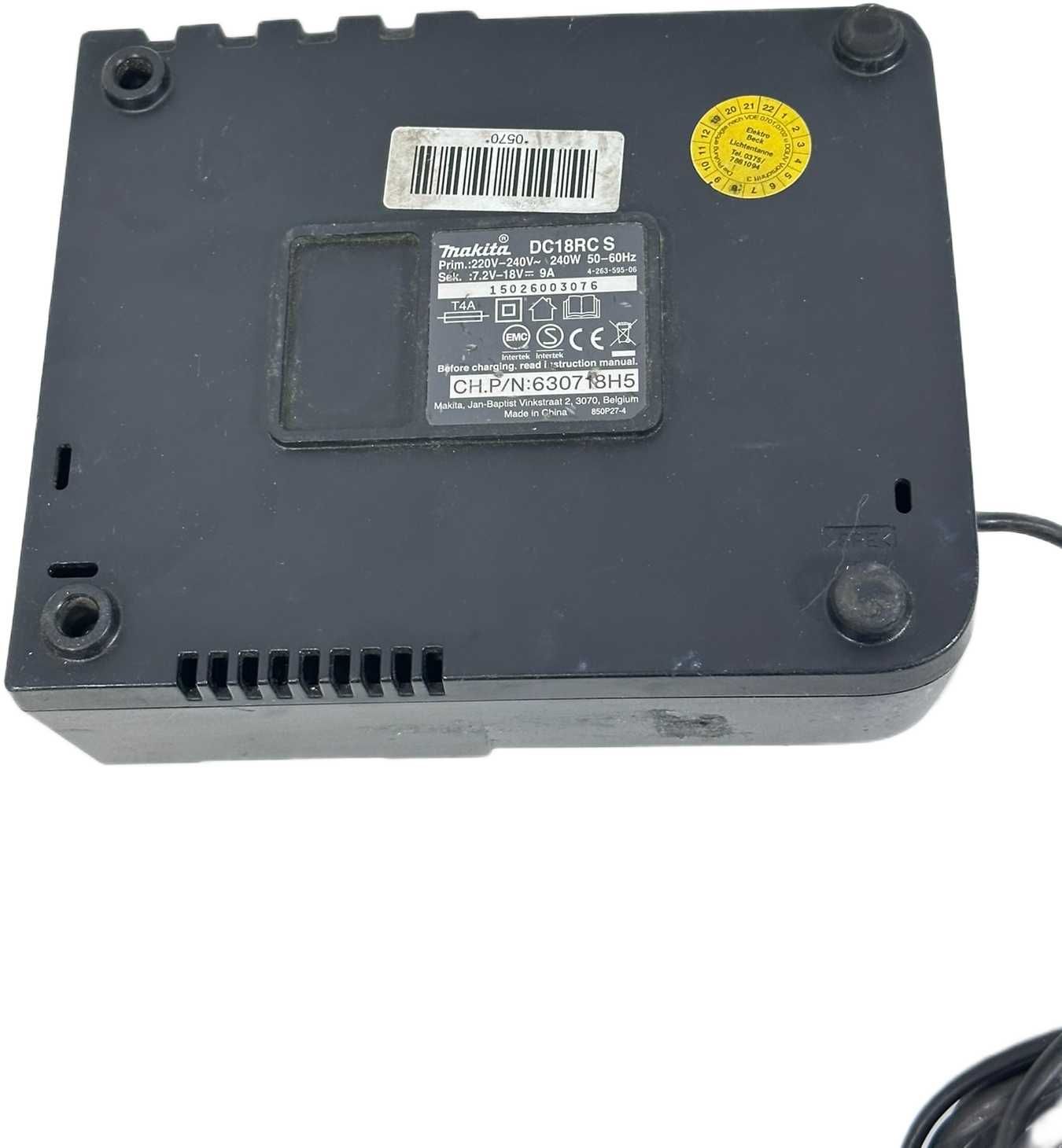 MAKITA DC18RC szybka ładowarka do akumulatorów 7.2V - 18V LI-ION
