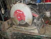 Maquina corte disco 360mm a trabalhar