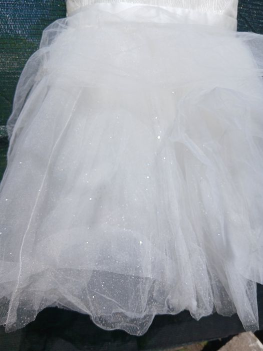 Сукня біла блискуча ,сніжинка з болеро