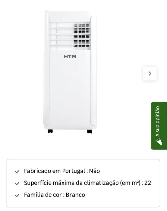 Ar condiconado portatil htw novo
