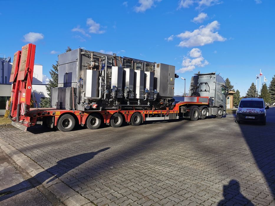 Transport maszyn budowlanych rolniczych niskopodwoziowy PL Cała Europa