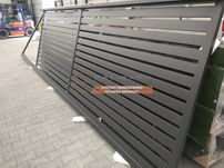 BRAMA PRZESUWNA PALISADOWA P8020 - Profil 80x20 mm - 500 x 150 cm