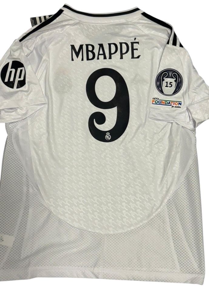 Strój Real Madryt 24/25 • Mbappé 9 • Nowy komplet + getry GRATIS