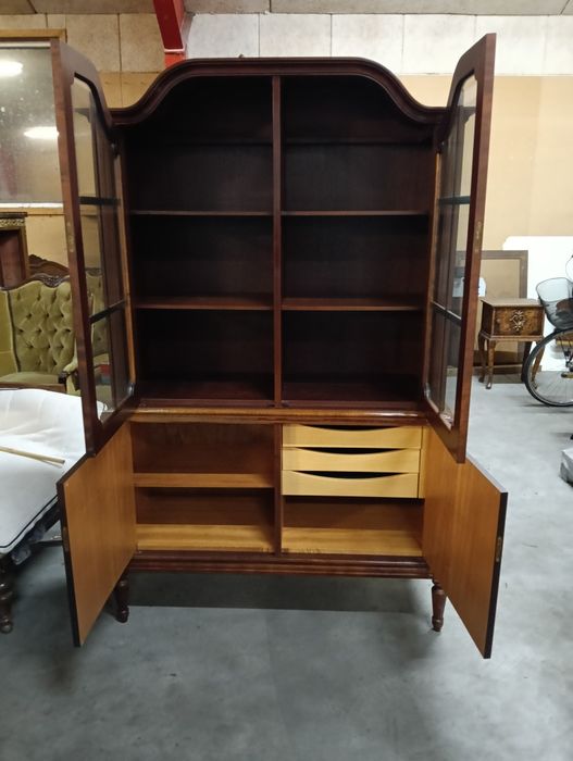 Piękna antyczna witrynka serwetnik styl gustawiański