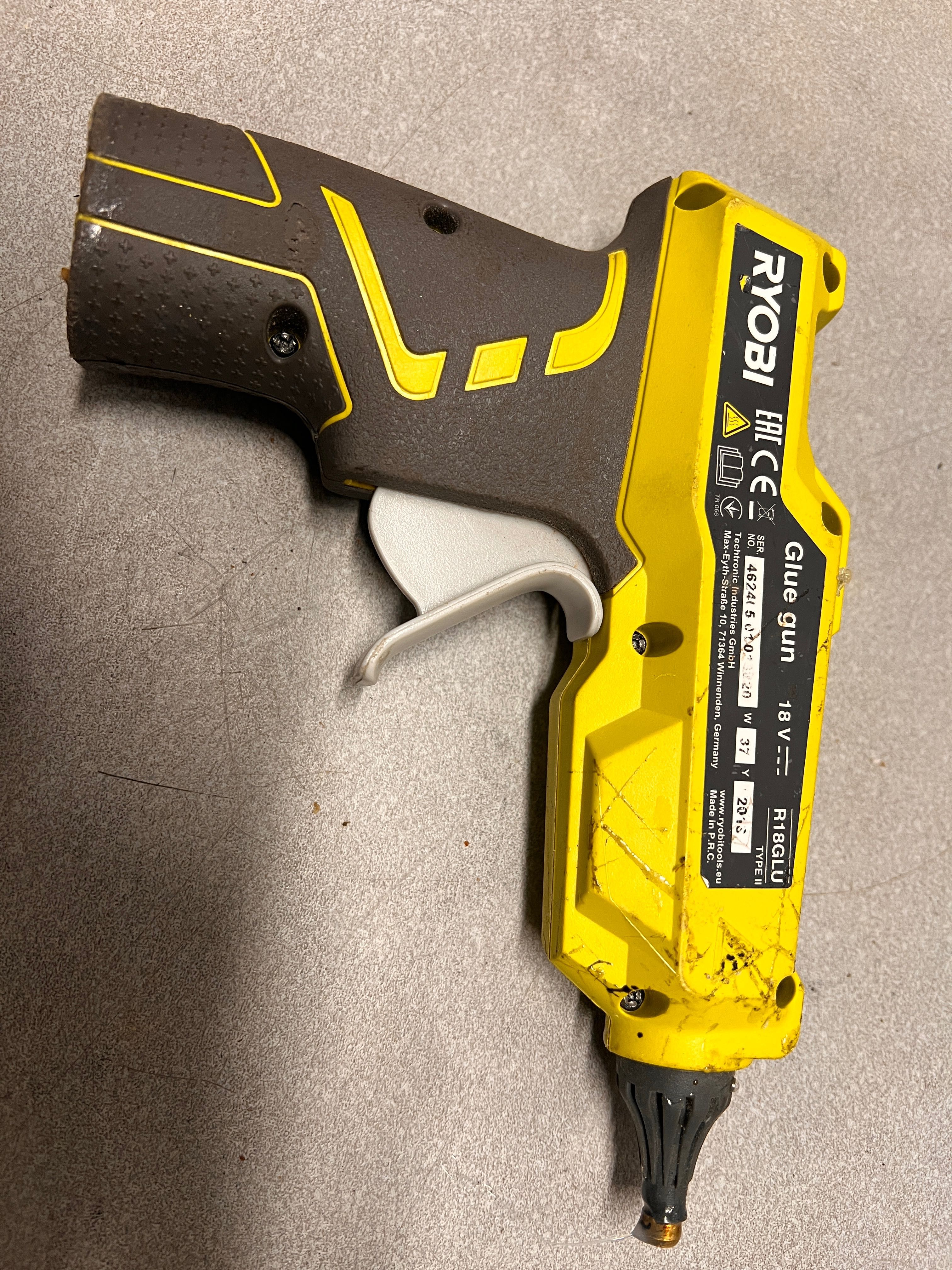 Pistolet na klej ryobi one 18v