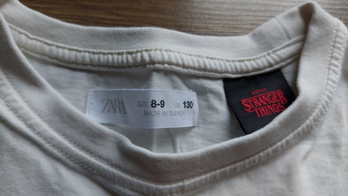 Koszulka tshirt Zara 134 longsleeve Stranger Things