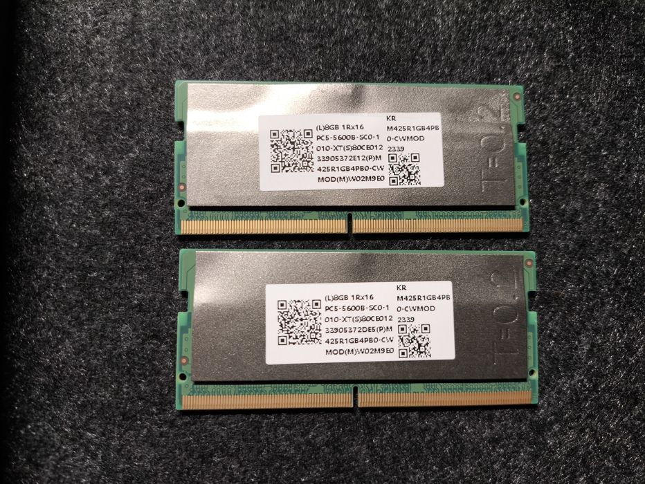 Memória RAM SAMSUNG 16GB Kit (2 x 8 GB) DDR5 5600 MHz.64550175402498120