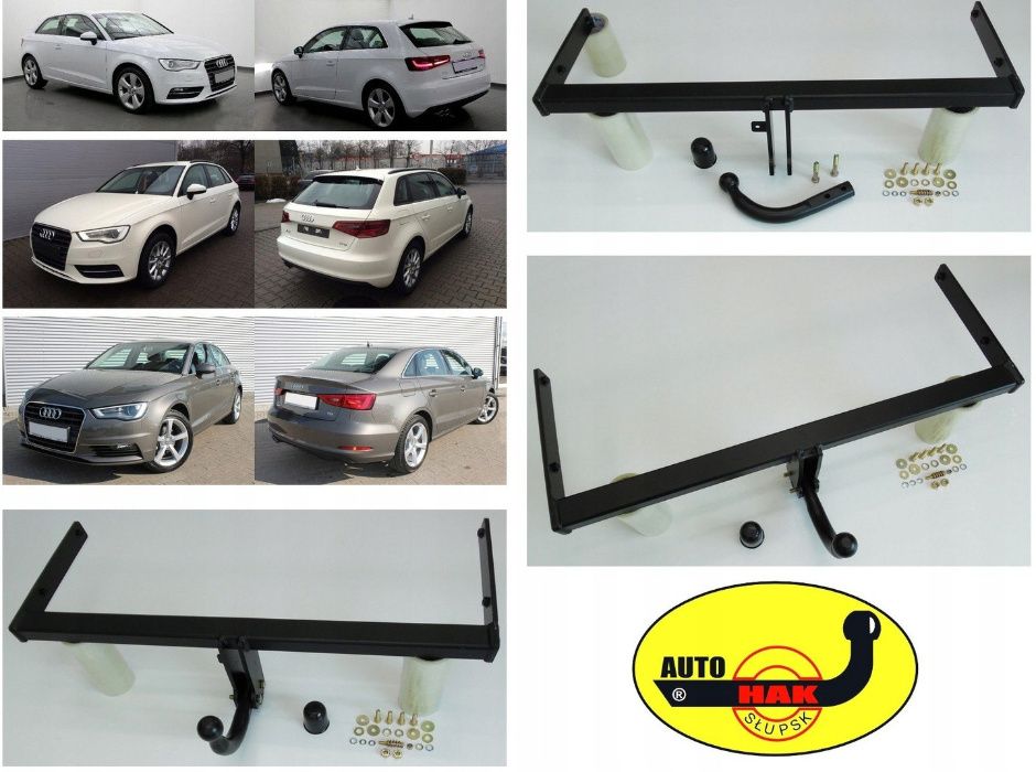 Słupsk Solidny Auto Hak Holowniczy Audi A3 8v Sedan + 3+5D od2012r