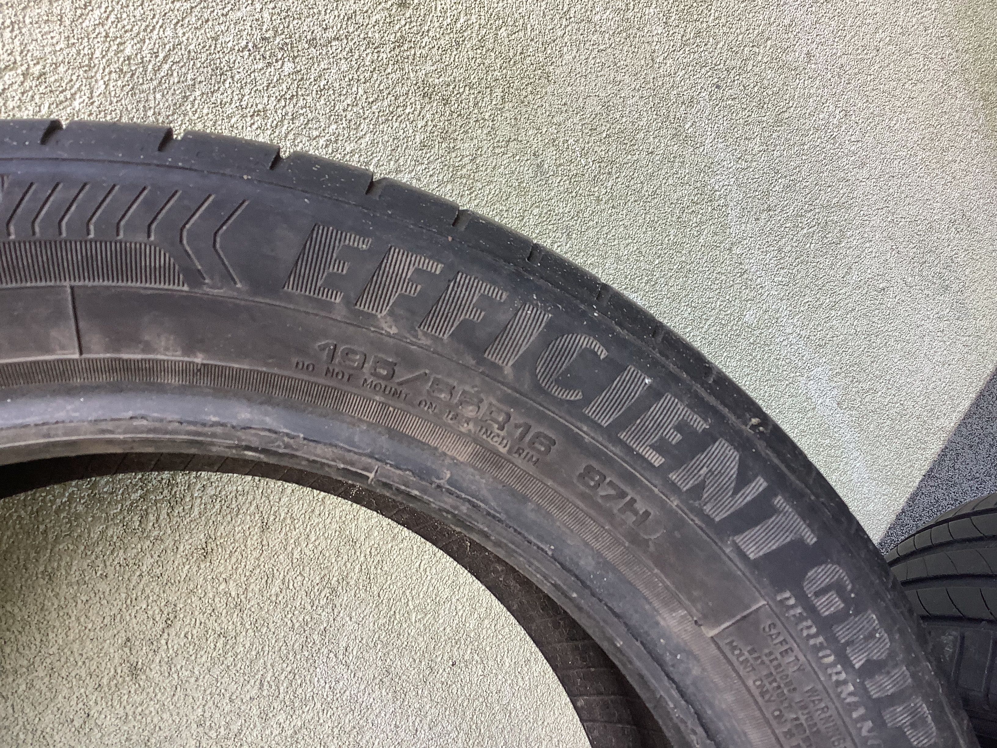 GOODYEAR 195/55r16  2szt opony lato letnie 6.5mm 2015