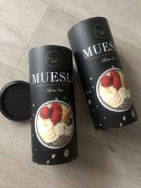 4 pudełka po muesli