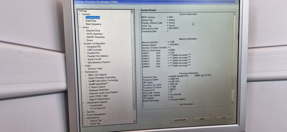 Dell t5500 + xenon 5650. +16 g. Ram