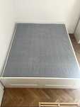 łóżko białe IKEA BRIMNES 200x160 cm
