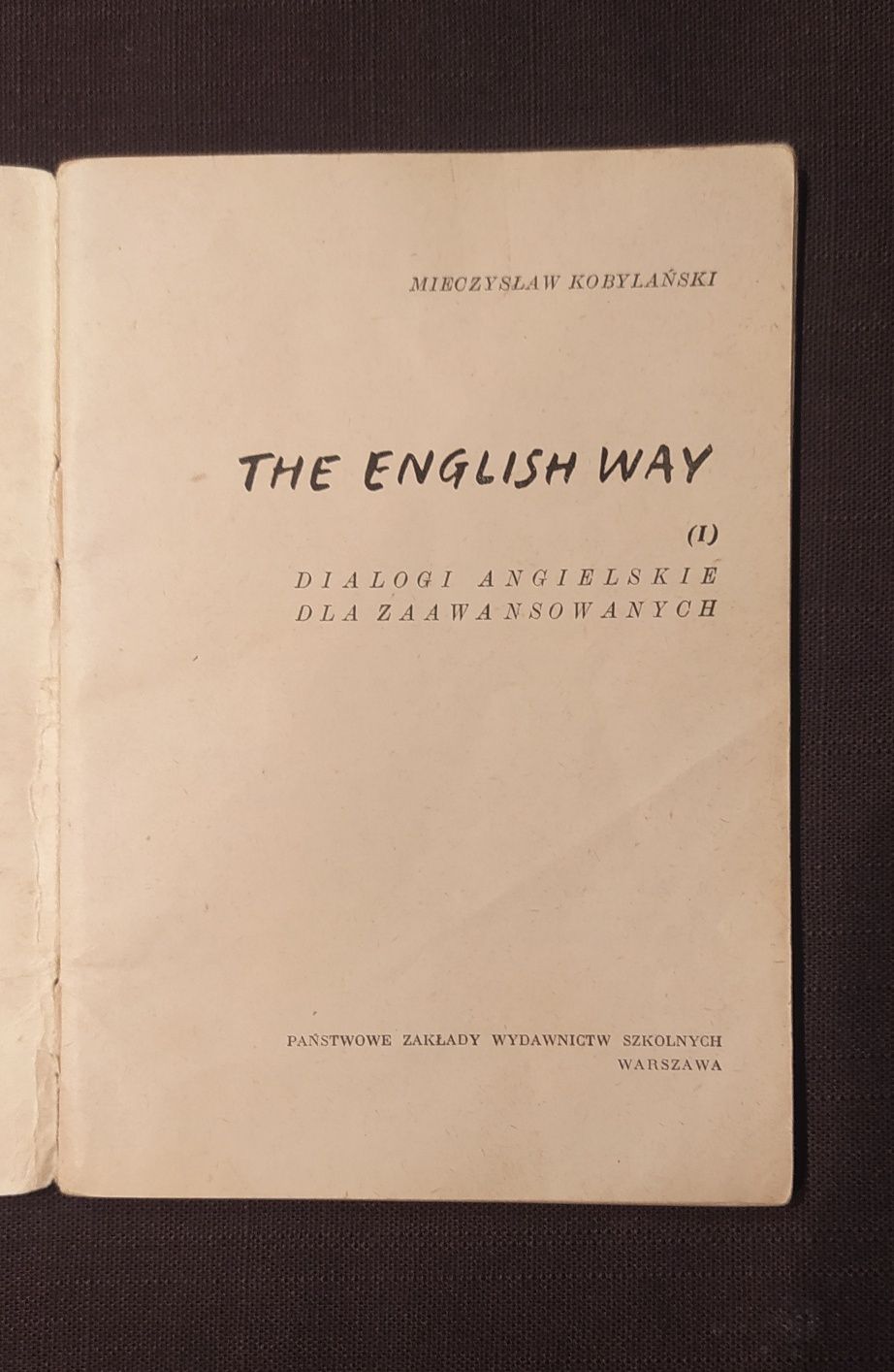 Książeczka "The English Way"