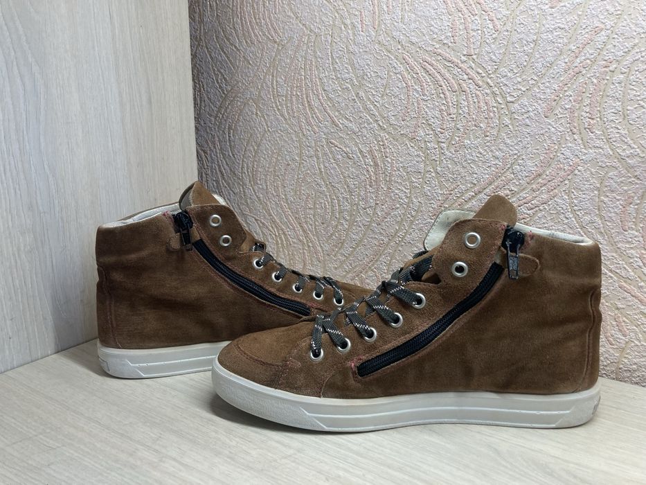 Кожаные кеды, ботинки, хайтопы Ricosta.