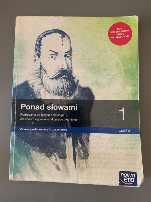 Książka-Język polski- Ponad słowami- klasa 1