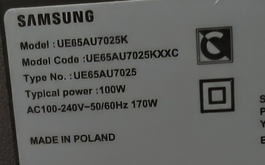 TV SAMSUNG UE65AU7025KXXC (LED - 65'' - 165 cm - 4K Ultra HD - SmartTV