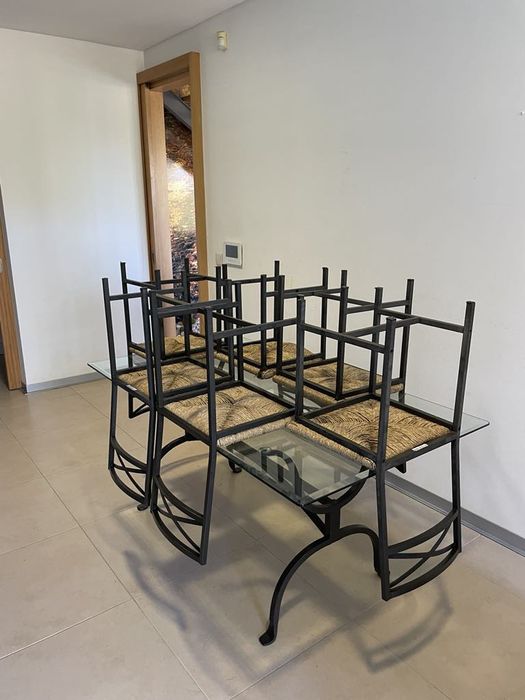 Mesa de vidro cozinha