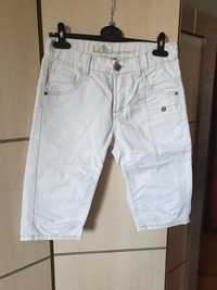 szorty męskie młodzieżowe jeansowe białe