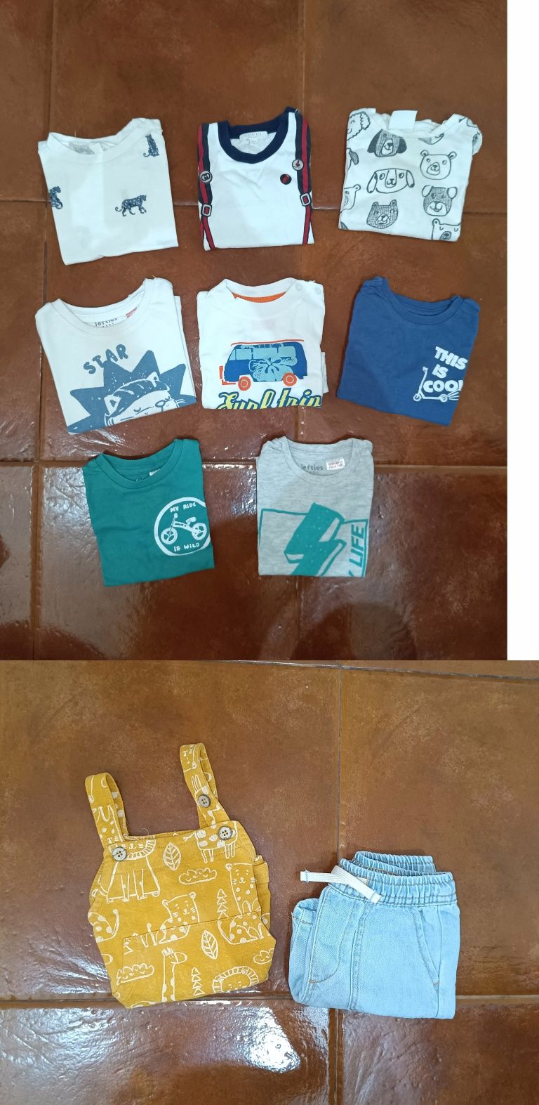 Roupa menino 6-9 meses 58 peças Negociável