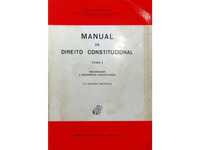 Livro manual antigo direito constitucional