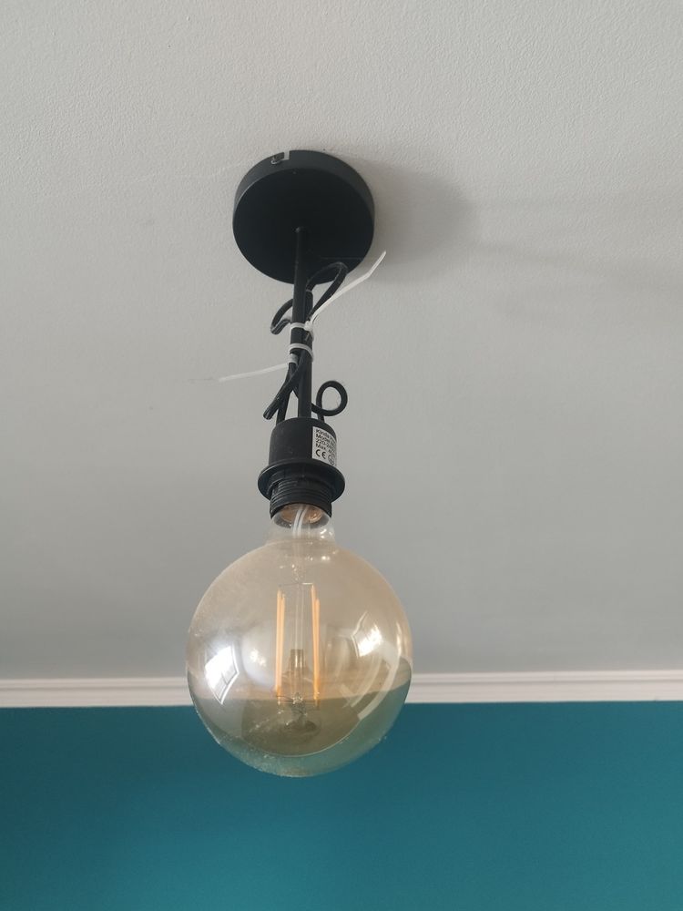 Candeeiro Led Suspenso Preto