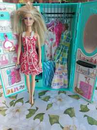 Barbie - szafa z akcesoriami + oryginalna lalka Barbie