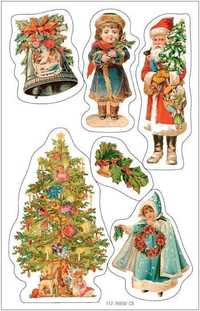 Naklejki świąteczne 3 arkusze SUSY CARD
