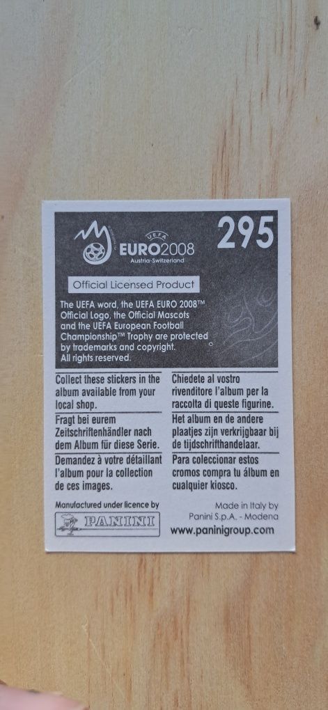 Cromo futebol de Gattuso da Panini