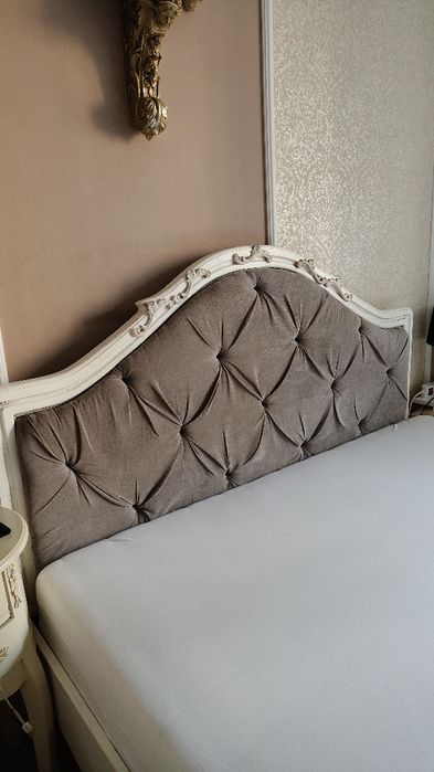 Łóżko drewniane stylizowane 160x200