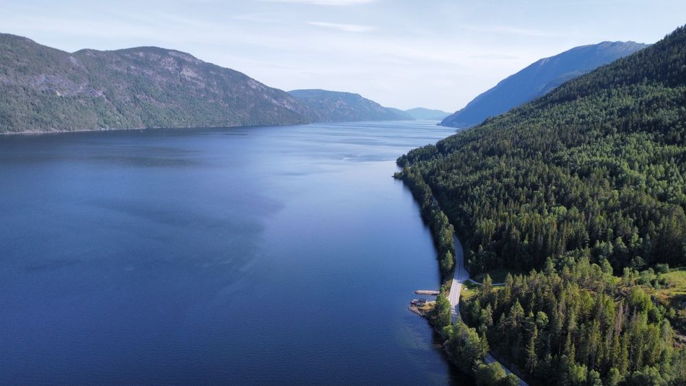 Domek nad jeziorem, Norwegia