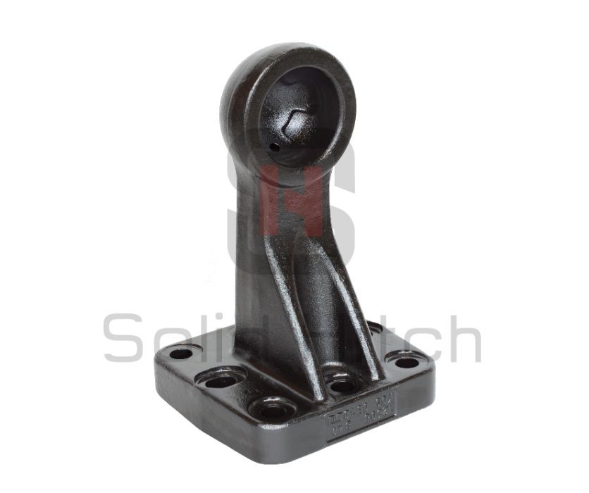 Ucho dyszla K80 Rockinger, 145x145mm kalota, zaczep kulowy, łyżka