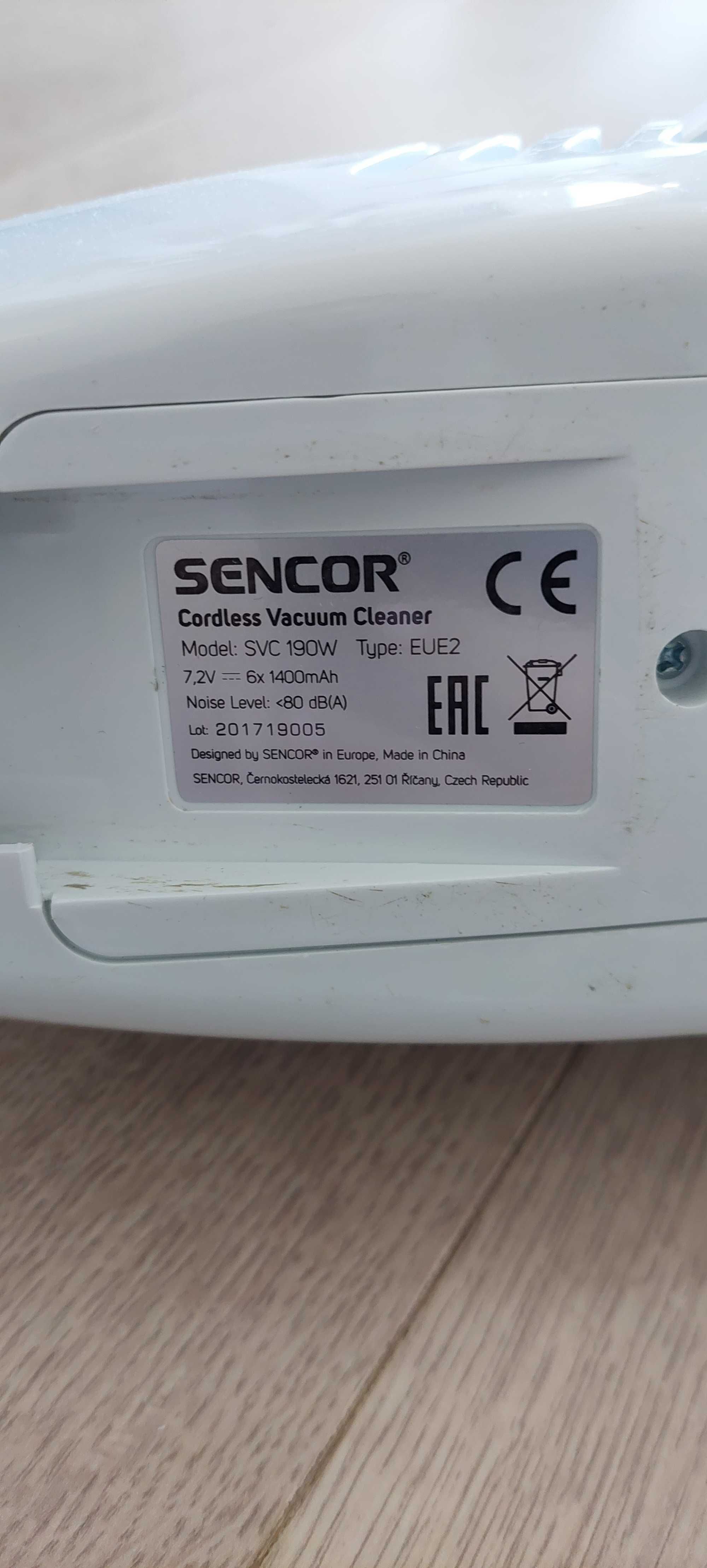 Odkurzacz bezprzewodowy ręczny sencor 7,2 V SVC 190W