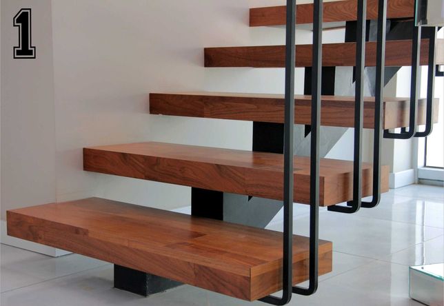 nowoczesne schody na konstrukcji stalowej, schody metalowe