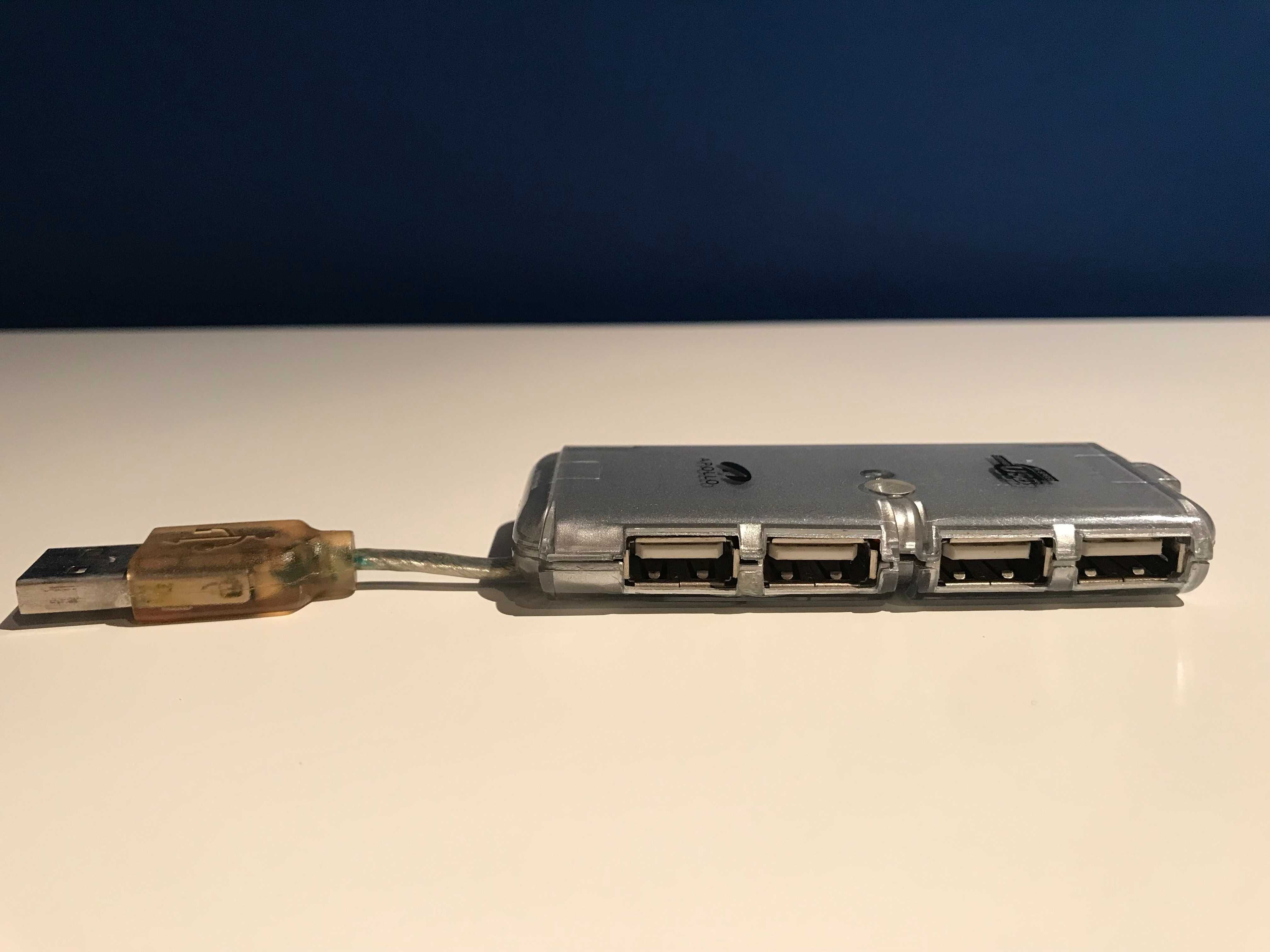Hub USB z 4 portami - stan nieznany/zepsuty