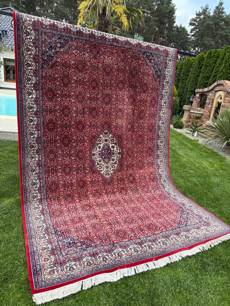 Nowy dywan perski wełniany kaszmirowy Indo Bidjar 300x200 gal. 14 tyś