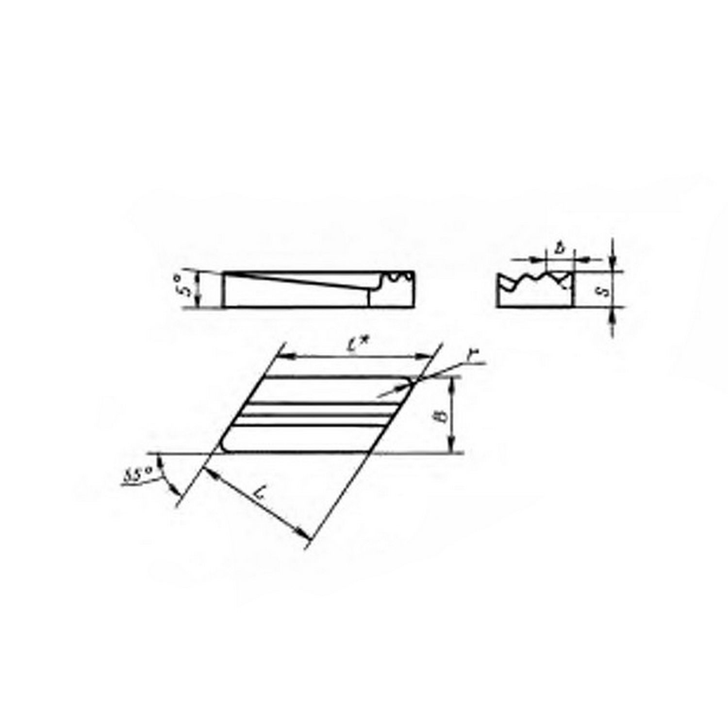 Płytki węglikowe, wieloostrzowe KNUX 210410L36 Coromant S1P - 2 szt.