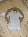 Bluzka boho H&M S/36 krótki rękaw kołnierzyk