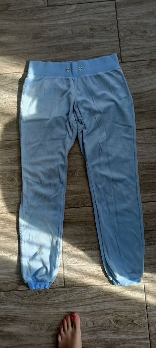 Cobus welurowe błękitne spodnie