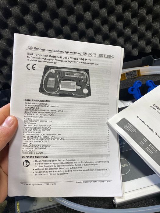 GOK Leak Check GLP Pro Caravanas e barcos