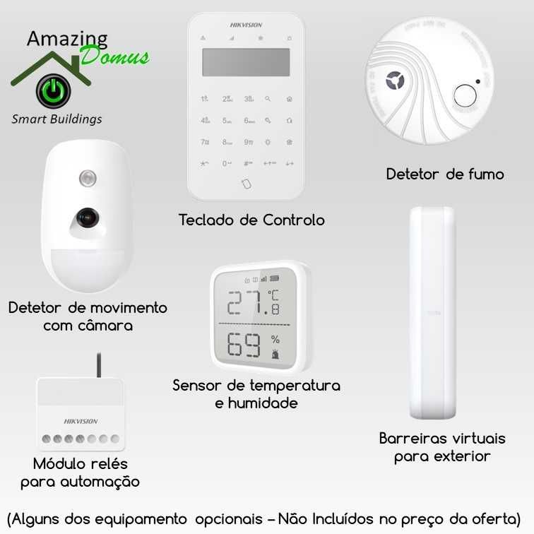 Alarme Profissional HIKVISON AX-PRO DS-PWA64-KIT-WE (sem mensalidade)