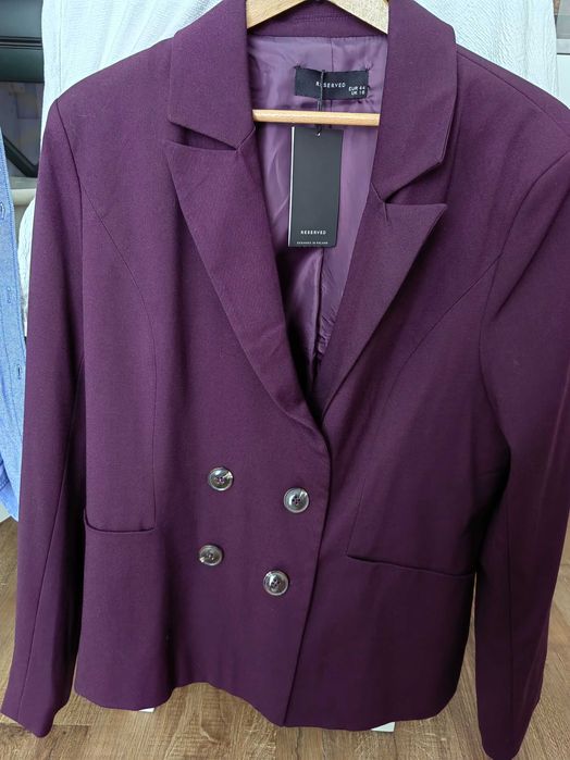 Marynarka 44,Reserved, fioletowa