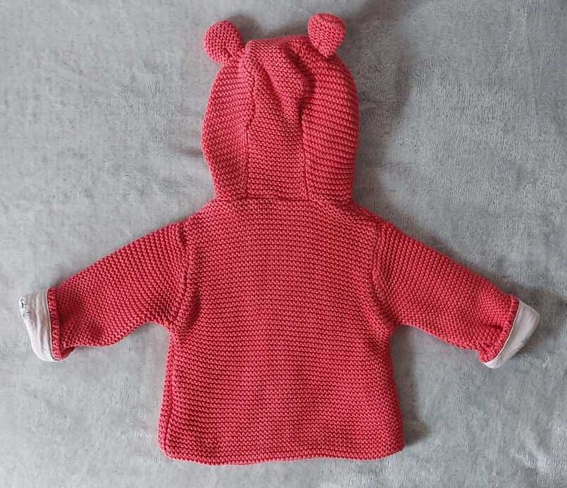 Gruby rozpinany sweter z kapturem M&S