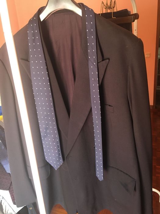 Blaser clássico, azul escuro, tamanho grande