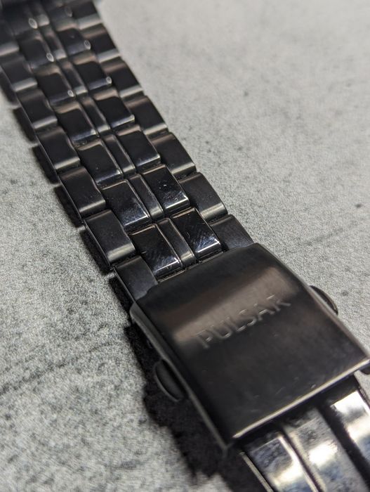 Pulsar Seiko VD75 Black Bransoletw Kwarcowy Dzień tygodnia datownik