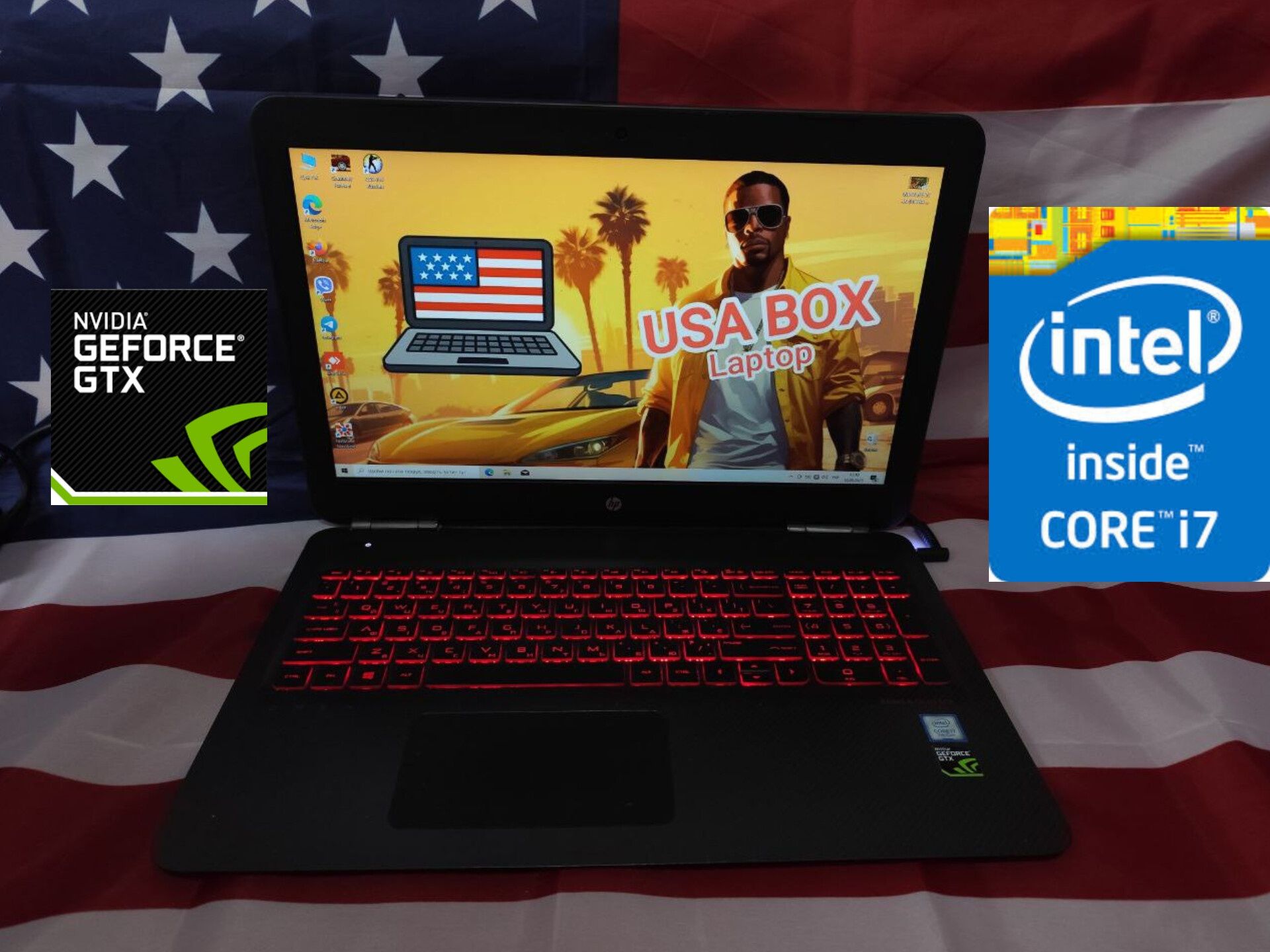 ‼️HP OMEN 15 15.6FHD/IPS/Core i7 7700HQ/GTX 1050 4GB/16gb ddr4/SSD