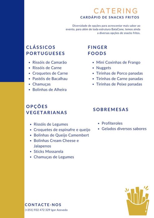 Catering Snacks para Eventos